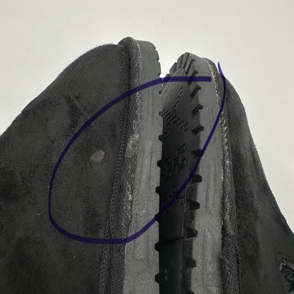 MUK LUKS Knit Boot Fold-over Mid Calf Black Marled Womens 9 Faux Fur Lined - Picture 8 of 12